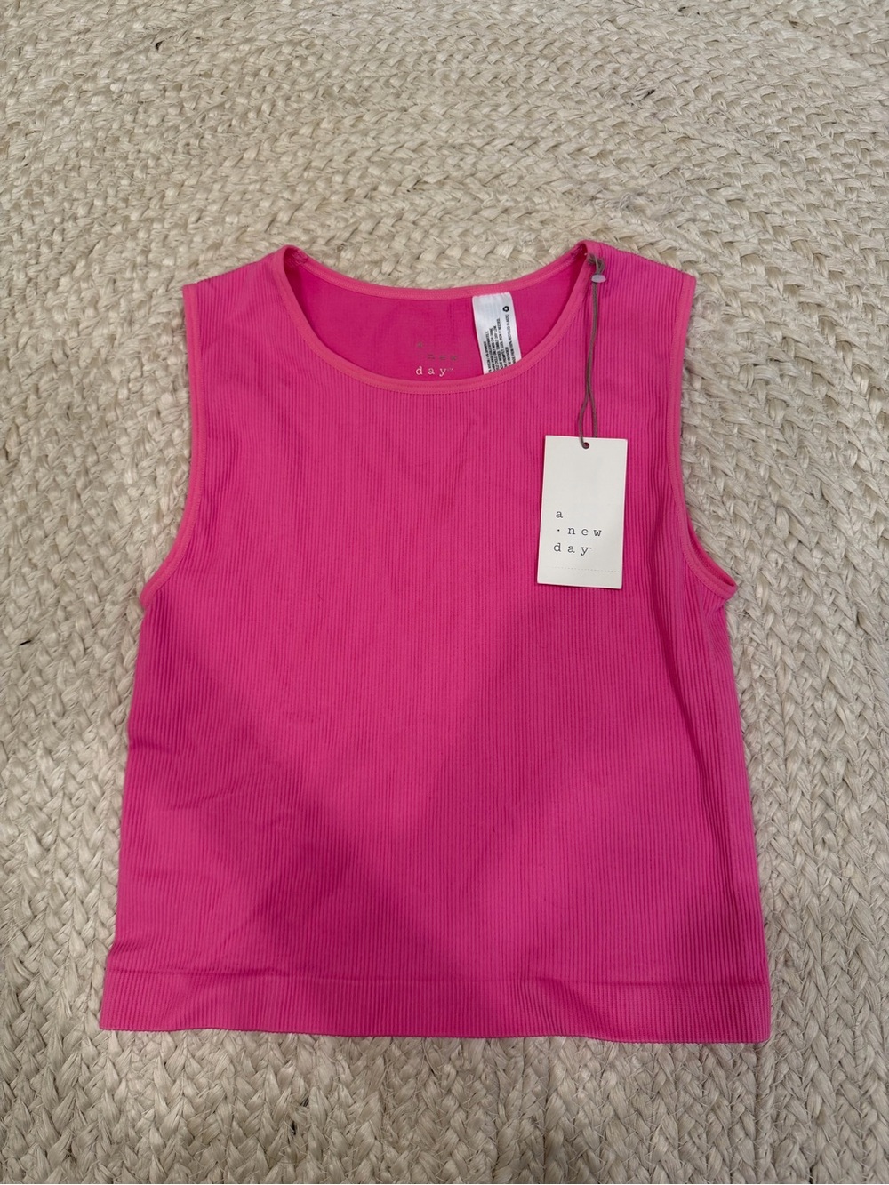 Target Bright Pink Ribbed Girls' Tank Top